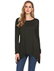 Women's Long Sleeve Swing Tunics For Leggings Loose Fit With Pocket Flowy Tops 